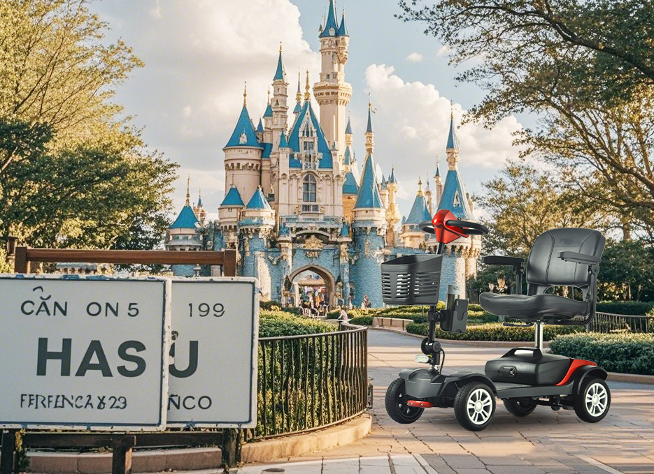 most lightweight foldable scooter or electric wheelchair in disneyland store CA